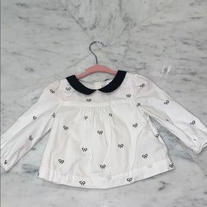 Baby Gap long sleeve girls top with bows